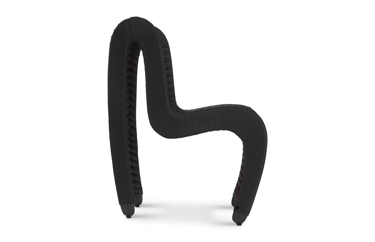 Seat Belt Dining Chair, Black/Red - Maison Vogue