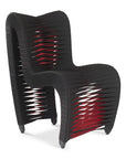 Seat Belt Dining Chair, Black/Red - Maison Vogue