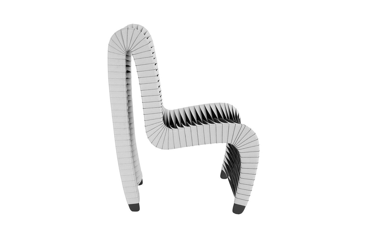 Seat Belt Highback Gray Black Dining Chair - Maison Vogue