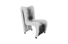 Seat Belt Highback Gray Black Dining Chair - Maison Vogue