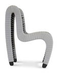 Seat Belt Dining Chair, Grey/Black - Maison Vogue