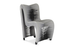 Seat Belt Dining Chair, Grey/Black - Maison Vogue