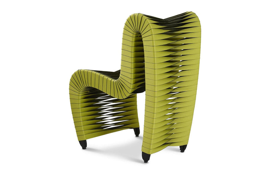 Seat Belt Dining Chair, Green - Maison Vogue