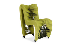 Seat Belt Dining Chair, Green - Maison Vogue
