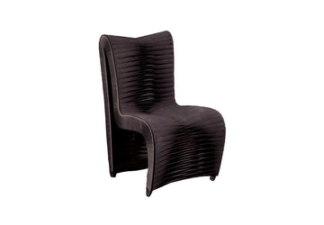 Seat Belt High-Back Black Dining Chair - Maison Vogue