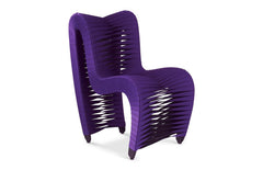 Seat Belt Dining Chair, Purple - Maison Vogue