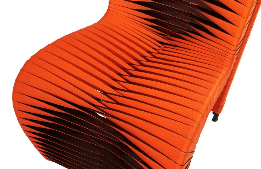 Seat Belt Dining Chair, Orange - Maison Vogue