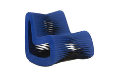 Seat Belt Rocking Chair Blue/Black - Maison Vogue