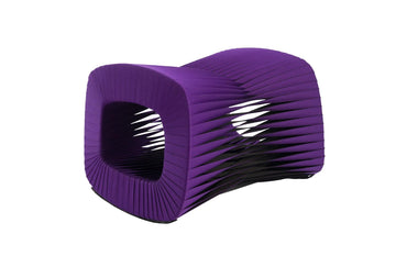 Seat Belt Ottoman, Purple - Maison Vogue