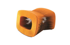 Seat Belt Ottoman, Orange - Maison Vogue