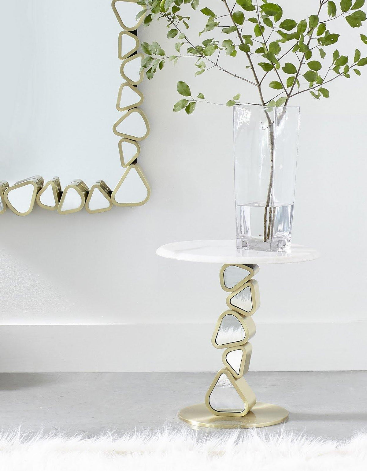 Pebble End Table - Maison Vogue