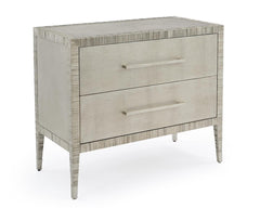 Carraway Silver Nightstand - Maison Vogue