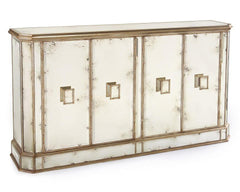 Juno Foxed Mirror Credenza - Maison Vogue