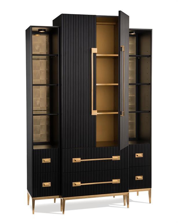 Black Satin Cabinet - Maison Vogue