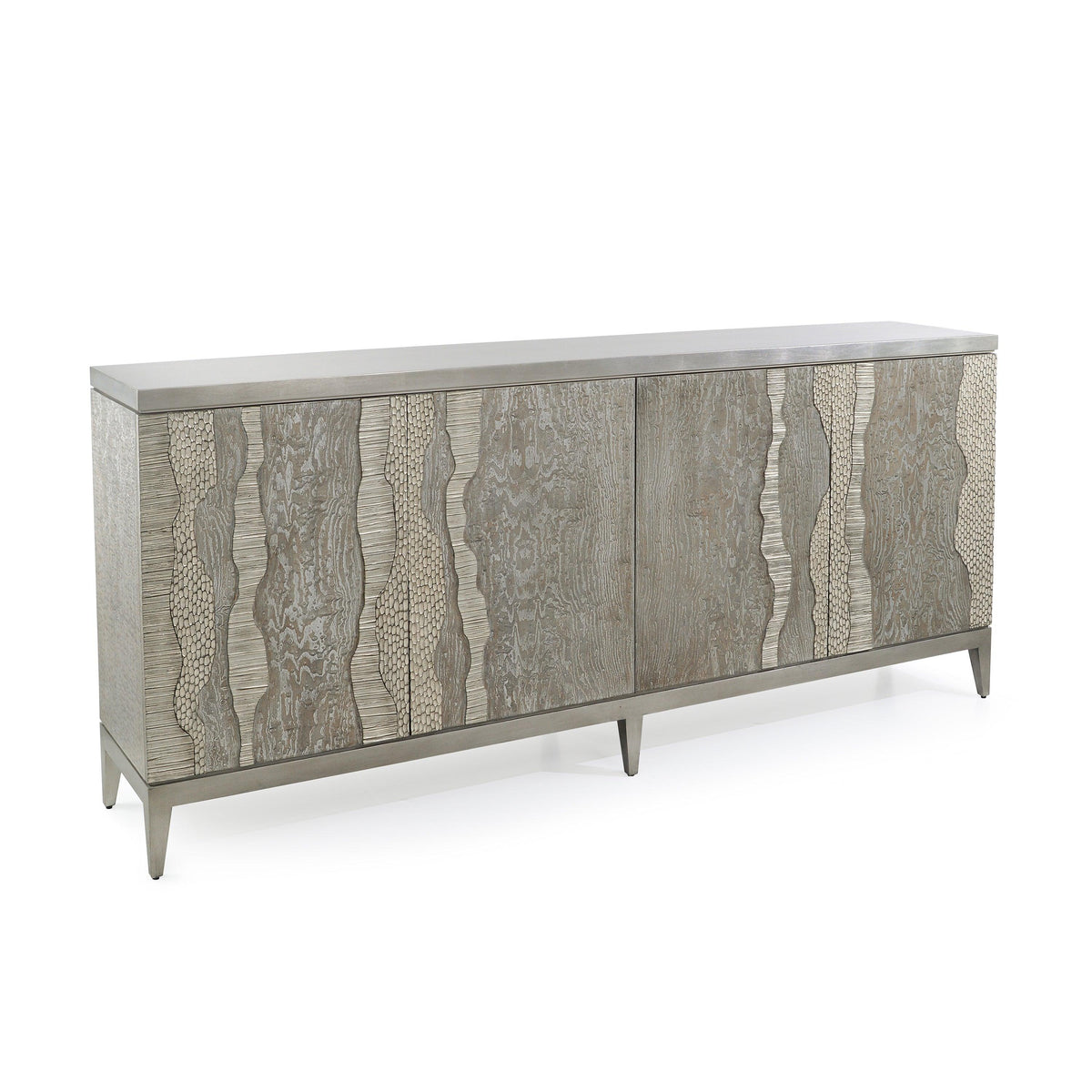 River's Edge Silver Credenza - Maison Vogue