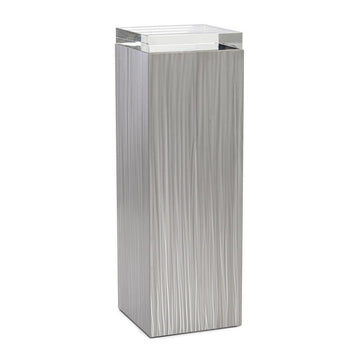 Lucena Brushed Stainless Steel Pedestal III - Maison Vogue