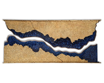 Sand and Sea Wall Sculpture (Set of Two) - Maison Vogue