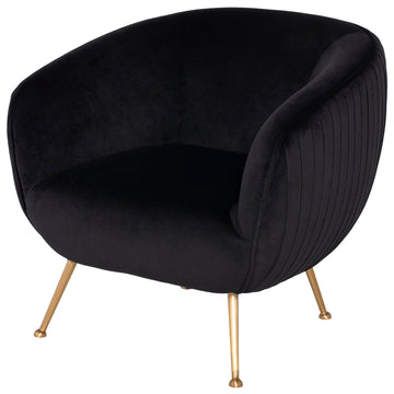 Sofia Occasional Chair-Black/Gold Legs - Maison Vogue