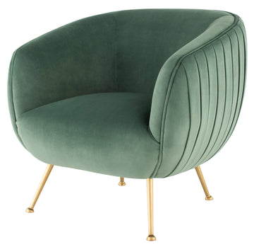 Sofia Occasional Chair-Moss/Gold Legs - Maison Vogue