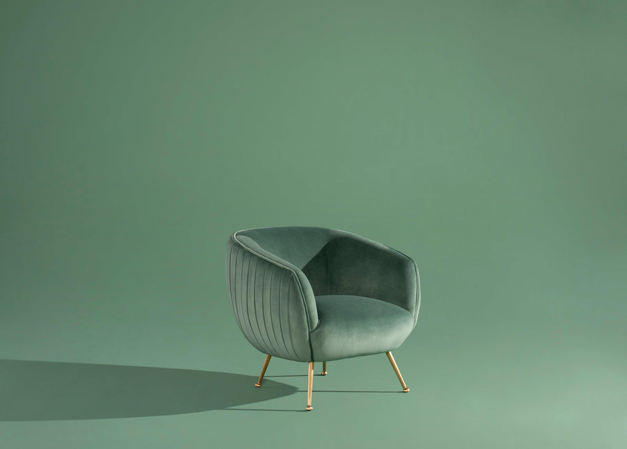 Sofia Occasional Chair- Moss/Black Legs - Maison Vogue