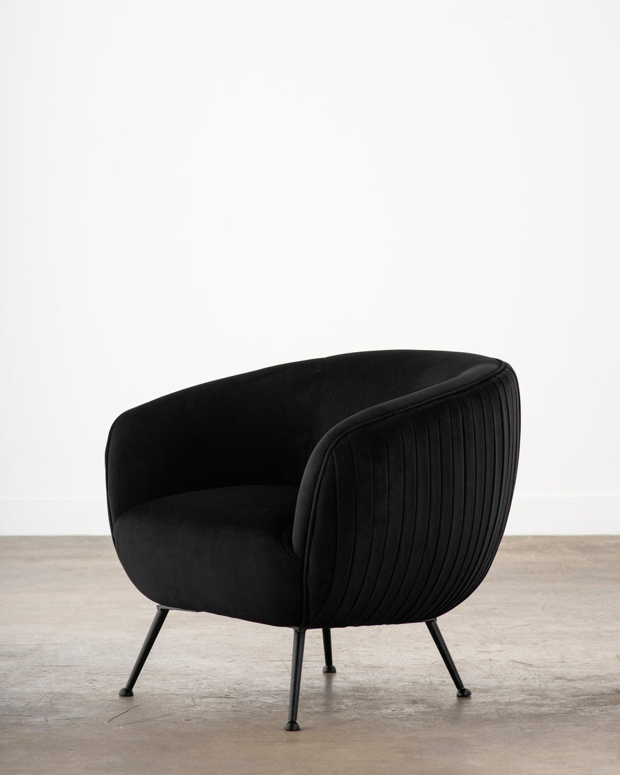Sofia Occasional Chair-Black/Black Legs - Maison Vogue