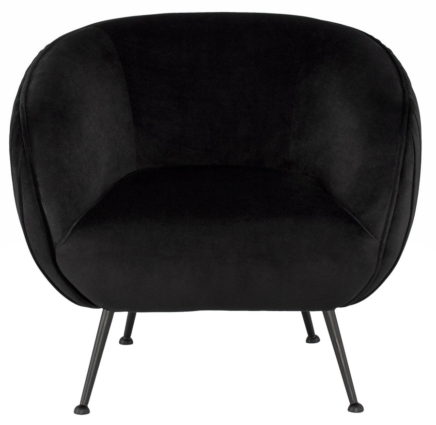 Sofia Occasional Chair-Black/Black Legs - Maison Vogue