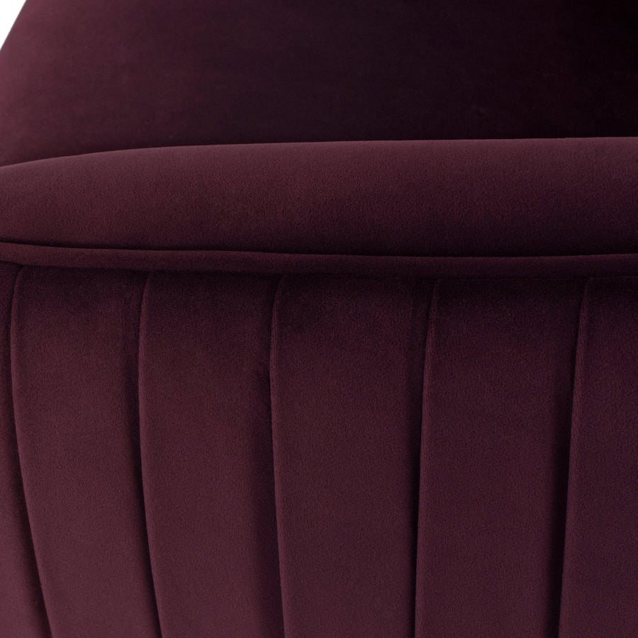 Sofia Occasional Chair-Mulberry/Black Legs - Maison Vogue