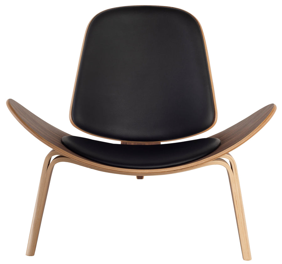 Artemis Occasional Chair- Black Leather - Maison Vogue