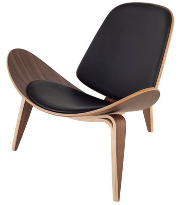 Artemis Occasional Chair- Black Leather - Maison Vogue