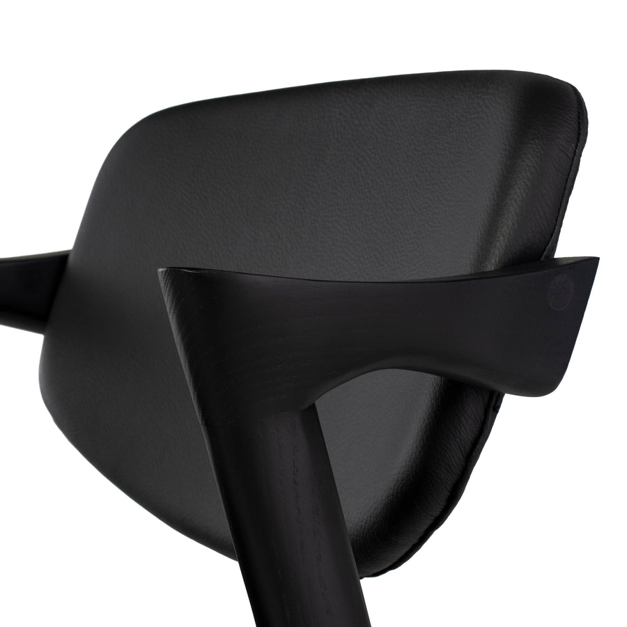 Kalli Dining Chair-Black/Black - Maison Vogue