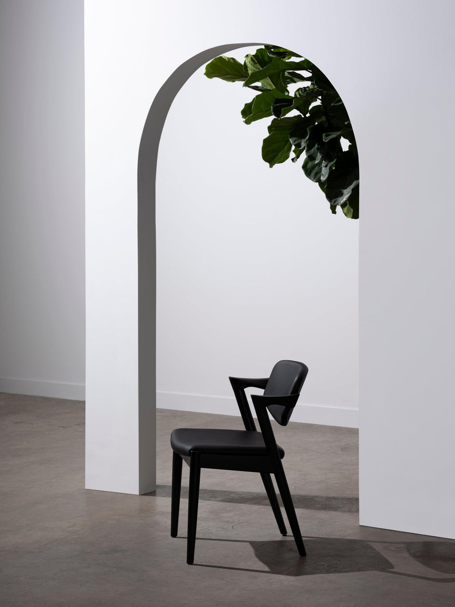 Kalli Dining Chair-Black/Black - Maison Vogue