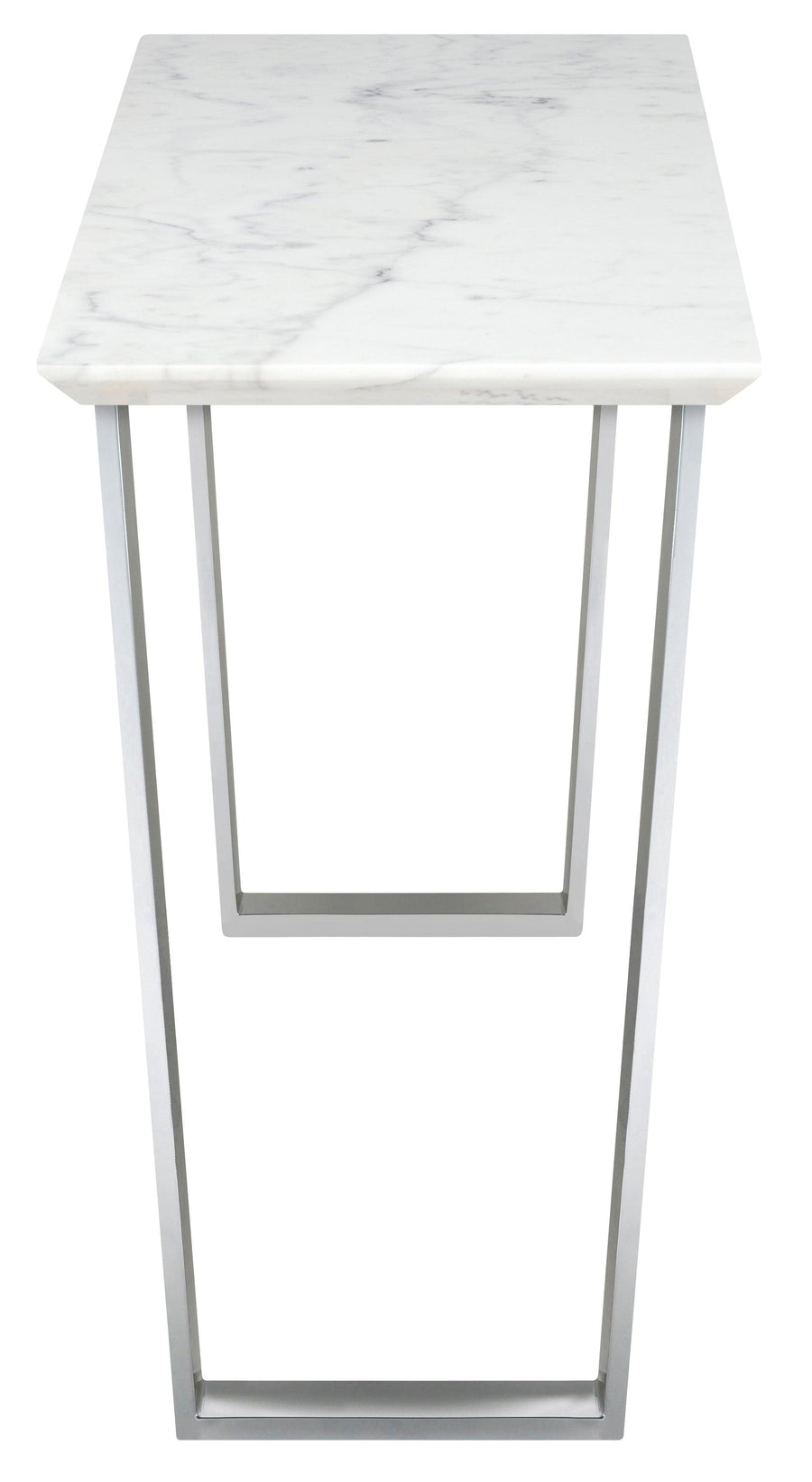 Catrine Console Table-White Marble/Stainless Steel - Maison Vogue