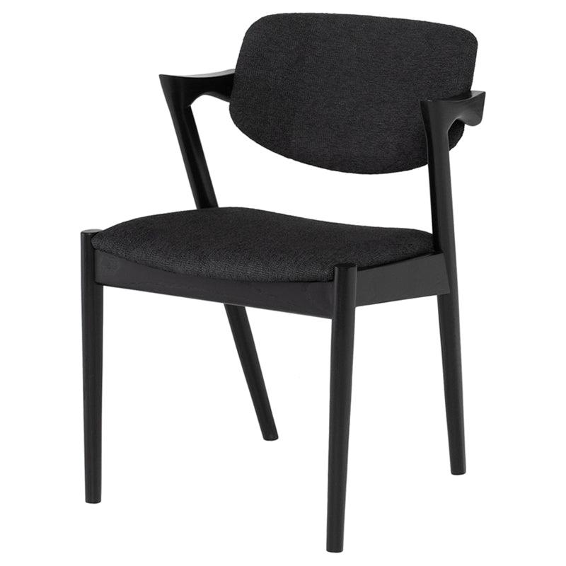 Kalli Dining Chair-Activated Charcoal - Maison Vogue