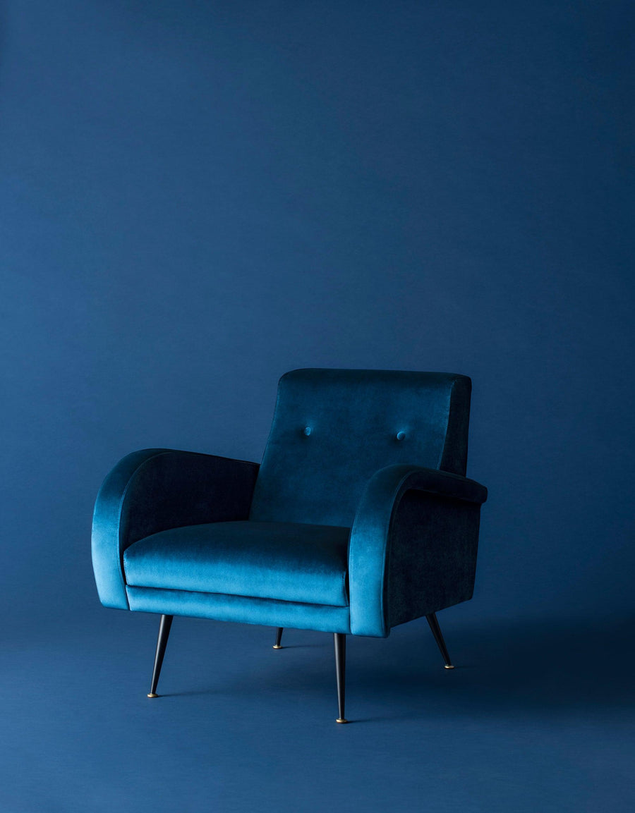 Hugo Occasional Chair-Midnight Blue - Maison Vogue