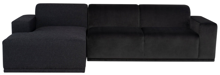 Leo Sectional (Right-Arm Facing)-Shadow Grey - Maison Vogue