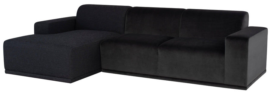 Leo Sectional (Right-Arm Facing)-Shadow Grey - Maison Vogue