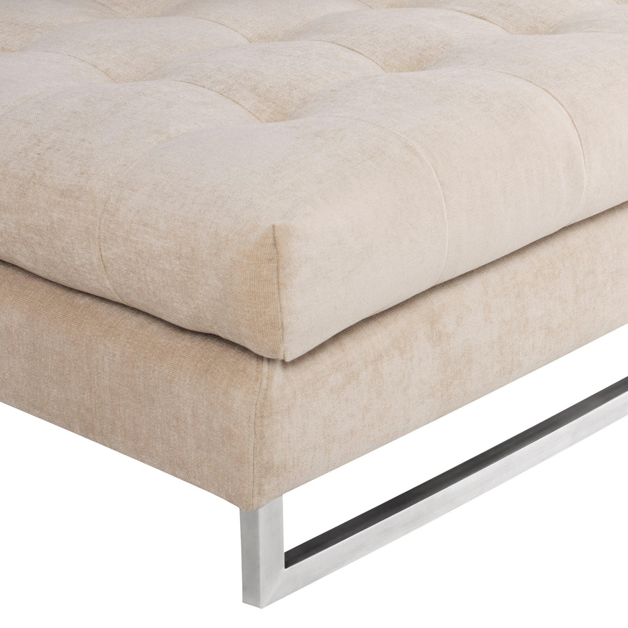 Janis Sectional (LAF)-Almond/Stainless Steel - Maison Vogue