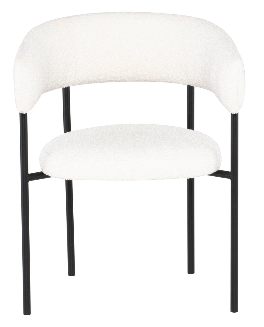Cassia Dining Chair-Buttermilk Boucle - Maison Vogue
