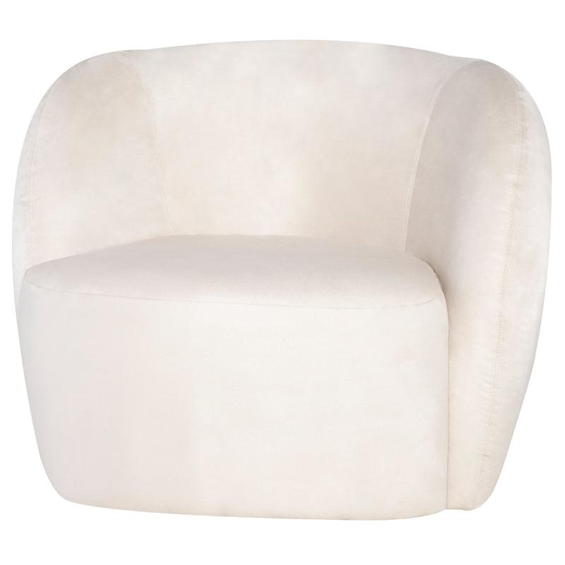 Selma Occasional Chair-Champagne Microsuede - Maison Vogue