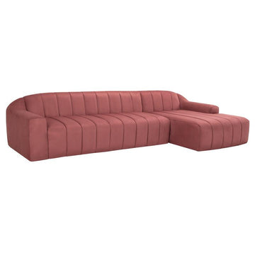 Coraline Sectional Sofa-LAF-Chianti Microsuede - Maison Vogue