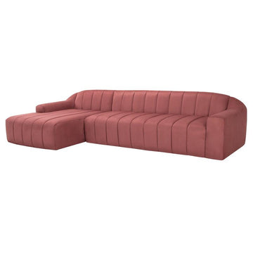Coraline Sectional Sofa-RAF-Chianti Microsuede - Maison Vogue
