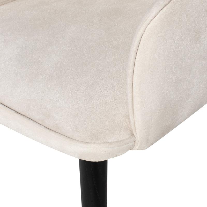 Willa Dining Chair-Champagne Microsuede - Maison Vogue