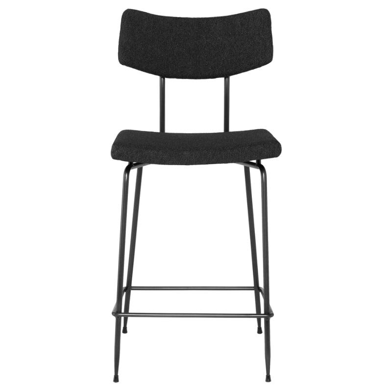 Soli Counter Stool-Activated Charcoal - Maison Vogue