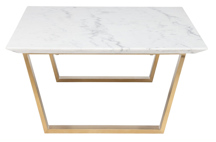 Catrine Coffee Table-White Marble/Gold Legs - Maison Vogue