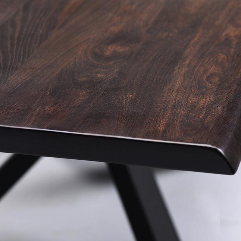 Couture Dining Table-Seared Top/Black Matte Base 112