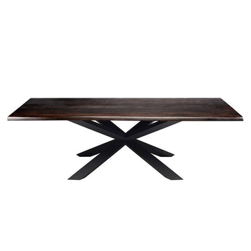 Couture Dining Table-Seared Top/Black Matte Base 112