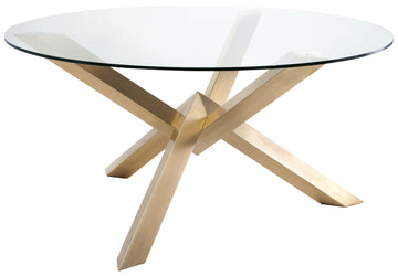 Costa Dining Table-Gold Base 59.3