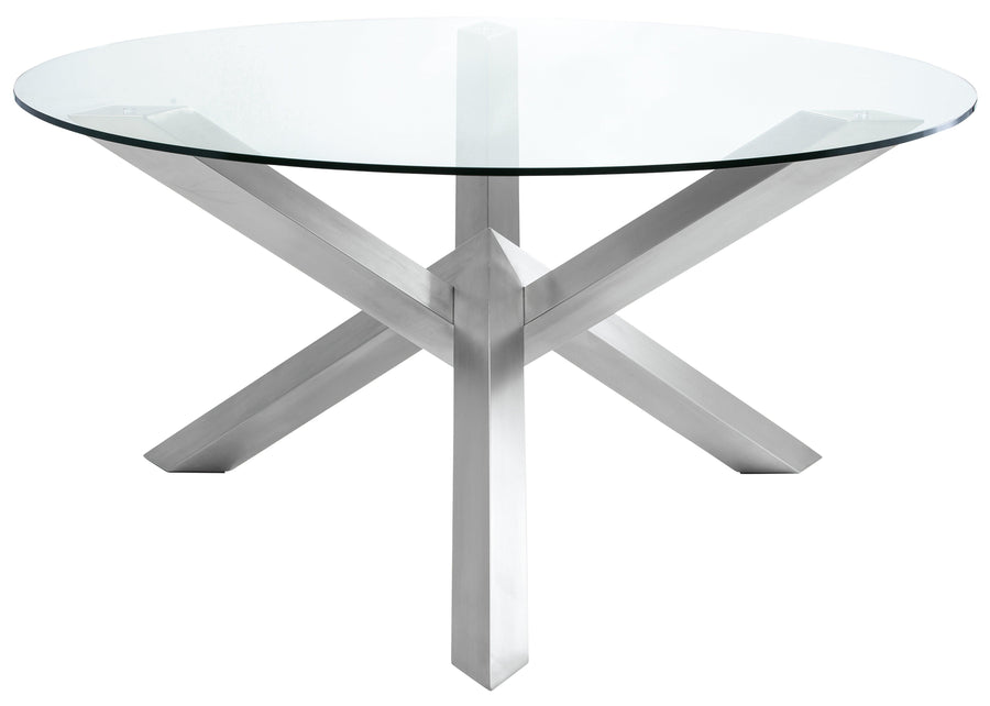 Costa Dining Table-Stainless Steel Base 72