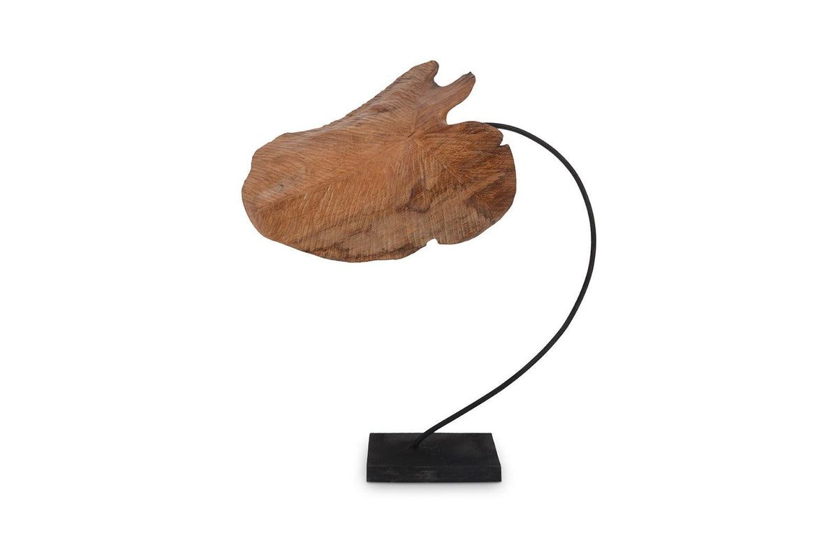 Carved Leaf Sculpture LG - Maison Vogue