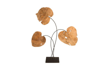 Carved Leaf Sculpture - Maison Vogue